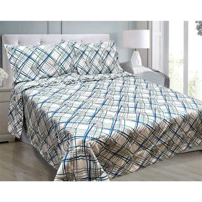 Hotel Living 3 Pce Light Weight Comforter Set Queen/King Oscar Crisscross - Home & Garden > Bedding - Bedzy Australia