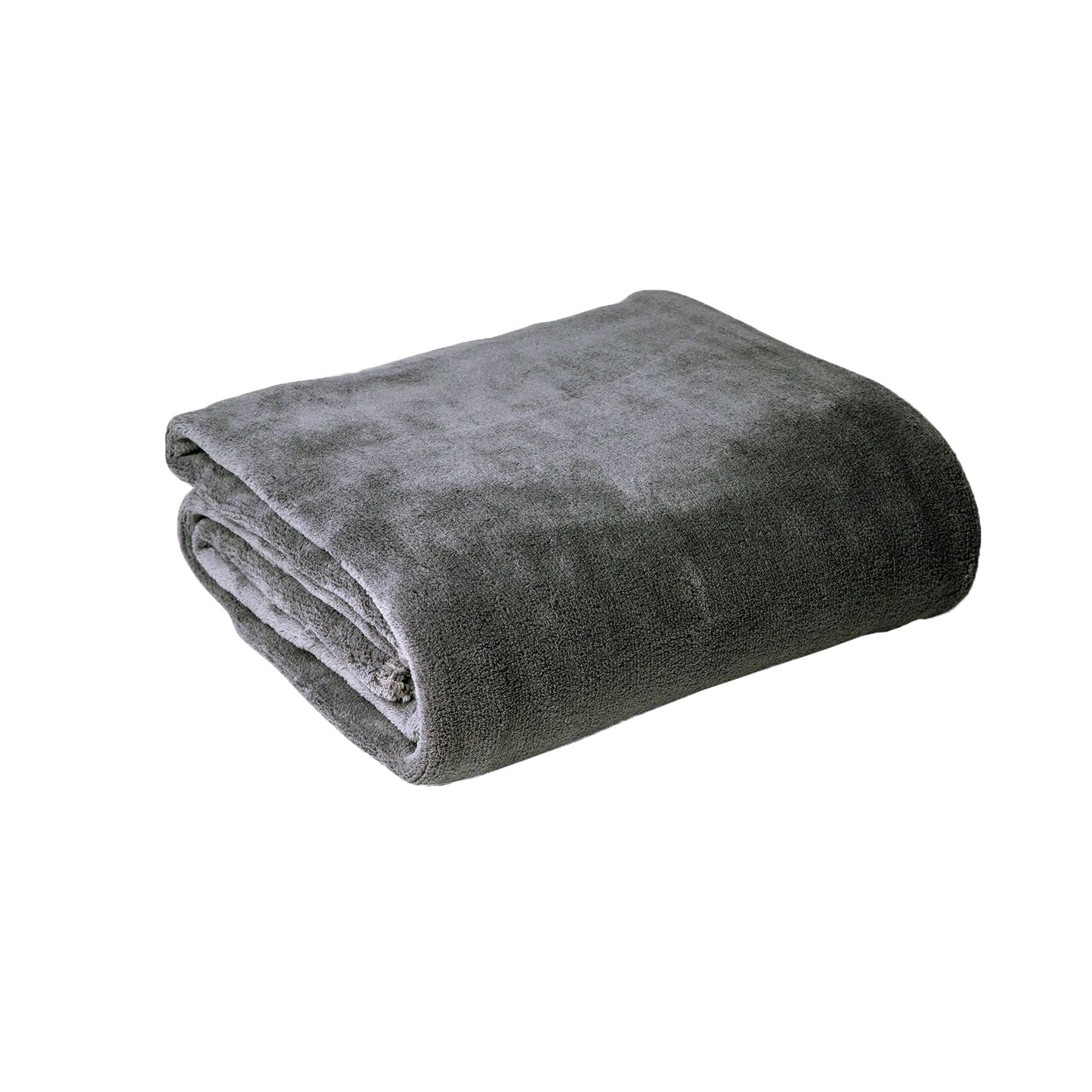 Hotel Living Super Soft Coral Fleece Blanket Single Grey - Home & Garden > Bedding - Bedzy Australia