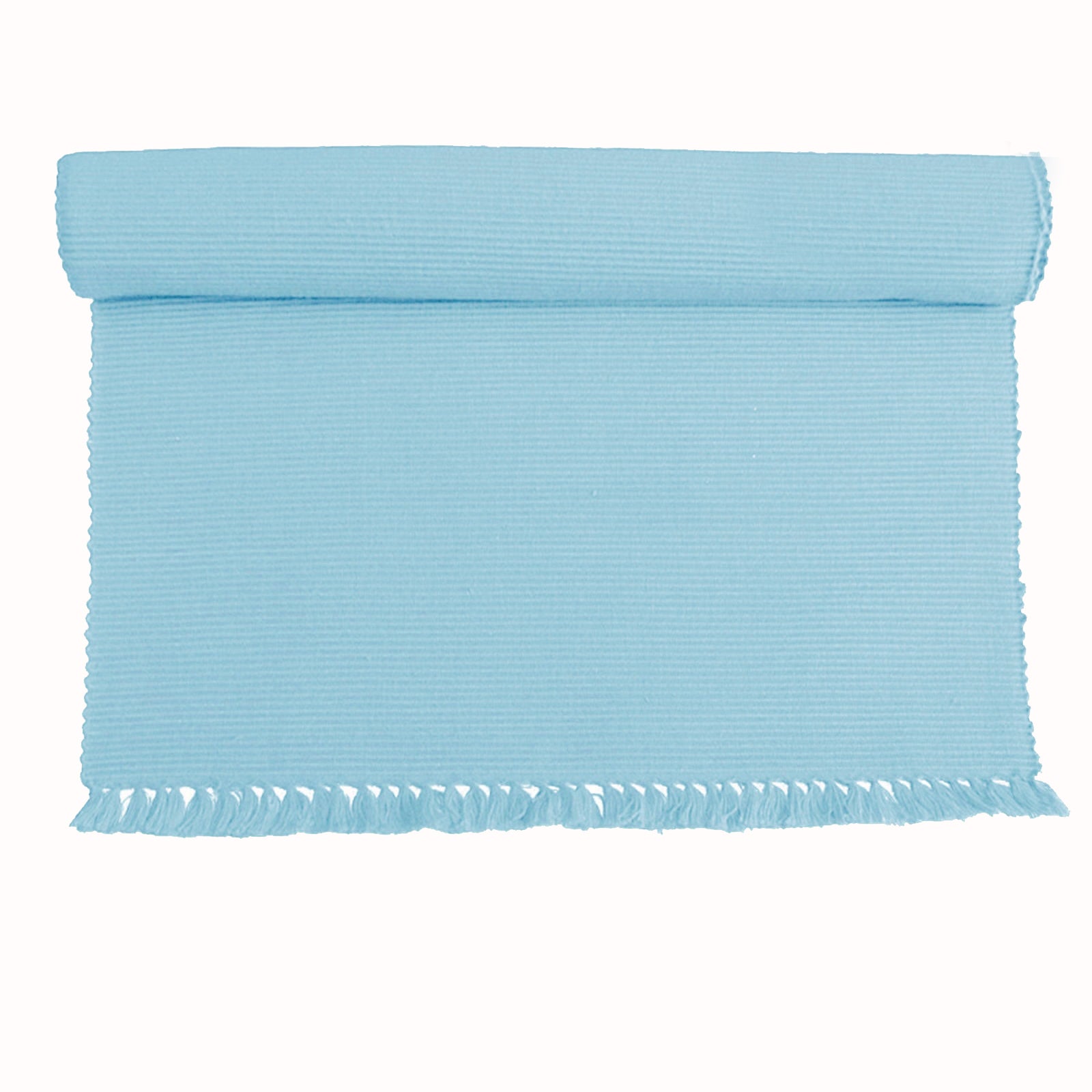 Hoydu Set of 2 - Cotton Ribbed Table Placemats Sky Blue - Home & Garden > Kitchenware - Bedzy Australia