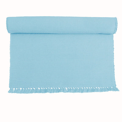 Hoydu Set of 2 - Cotton Ribbed Table Placemats Sky Blue - Home & Garden > Kitchenware - Bedzy Australia