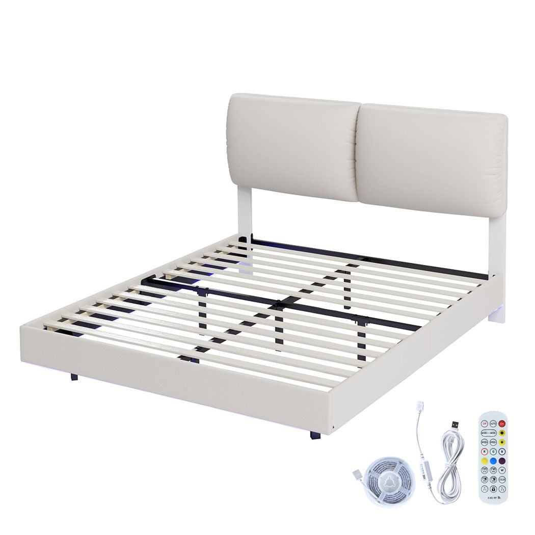 Levede Queen Floating Bed Frame-1954802405497507840