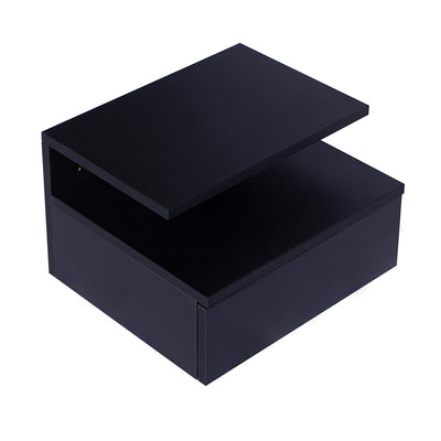 Levede 2x Bedside Tables Side Table Black-1954802716459012096