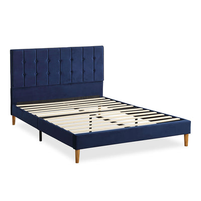 Levede Bed Frame Queen Size Mattress Blue-1954802926723665920