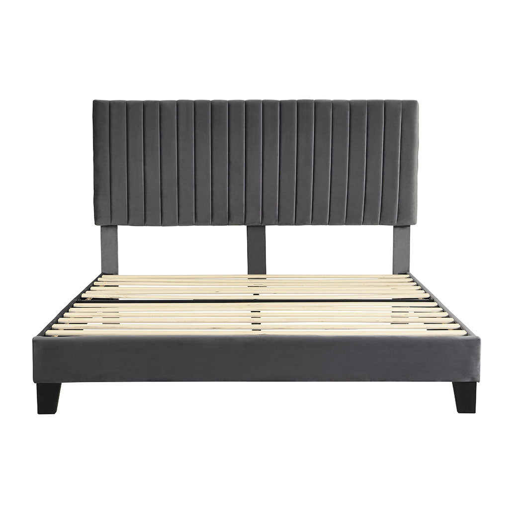 Levede Bed Frame Queen Size Mattress Grey-1954802931446452225