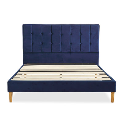 Levede Bed Frame Queen Size Mattress Blue-1954802926723665921