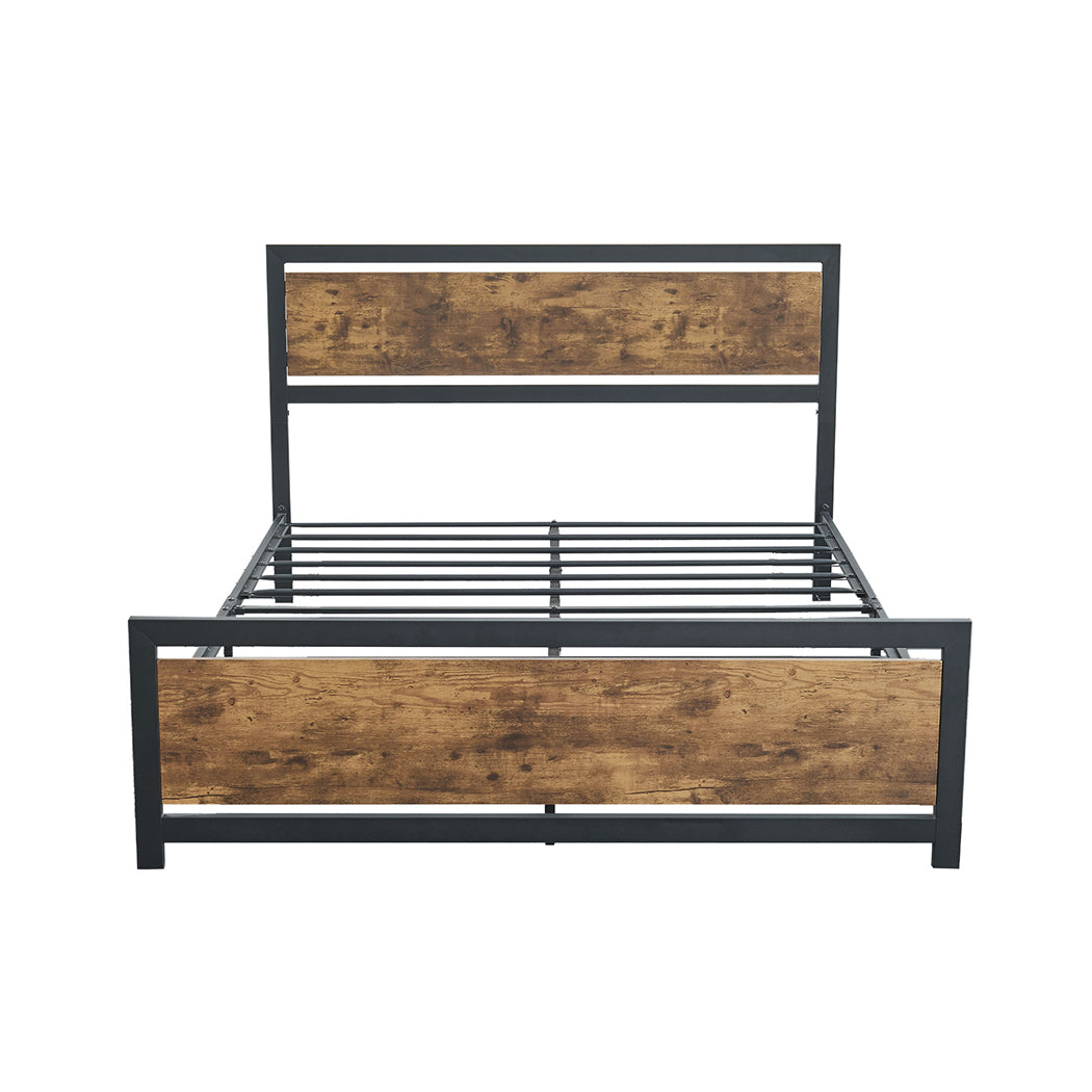 Levede Metal Bed Frame Mattress Base Queen-1910113211580026881