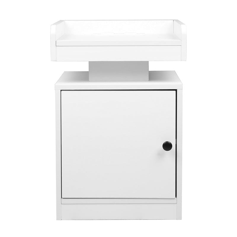 Levede Bedside Table USB Charger Outlet RGB White-1954802384995749889