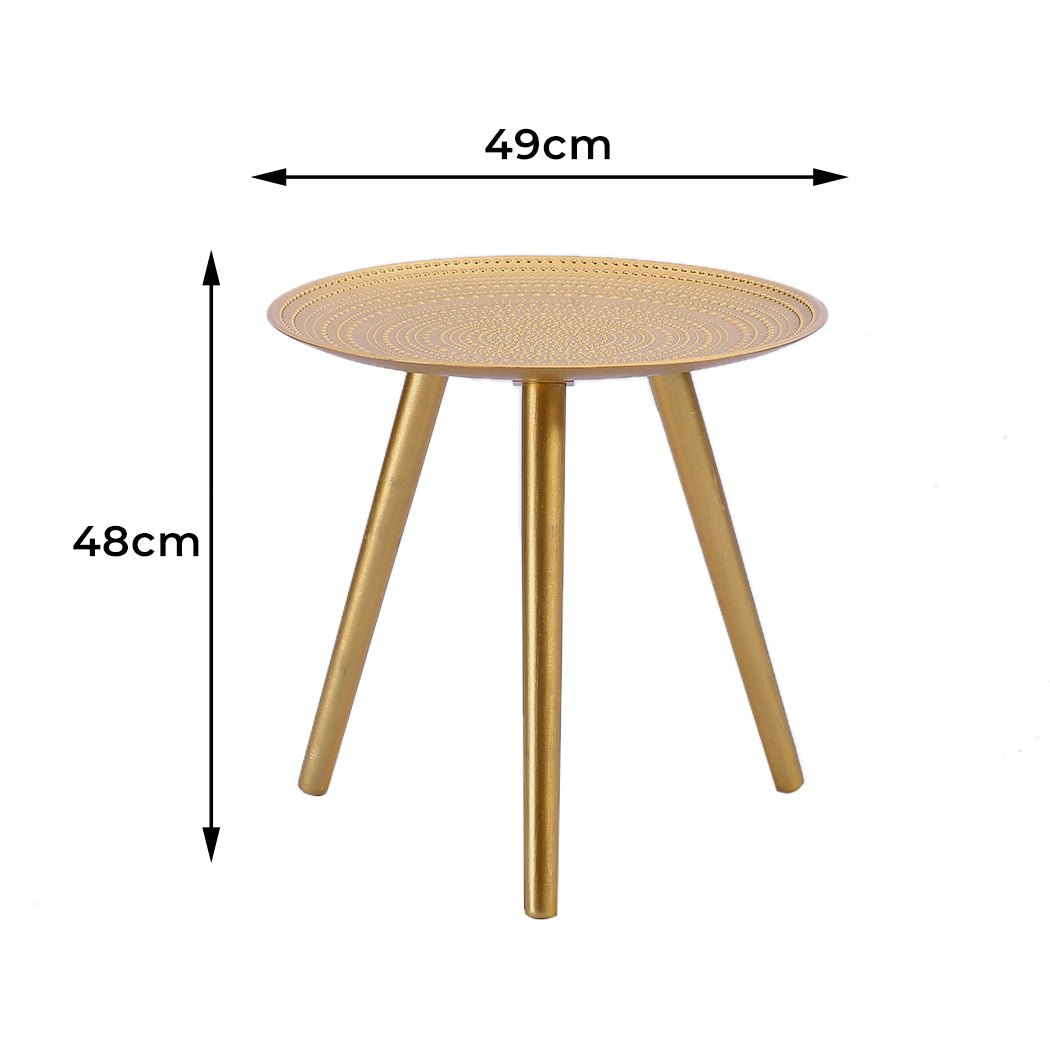 Levede Side Table Coffee Bedside End Golden-1954802978661732354