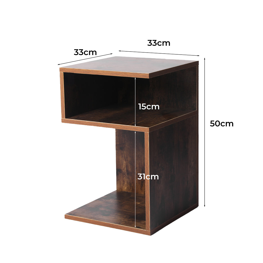 Levede Bedside Tables Drawers Side Table Oak-1910112901662904322
