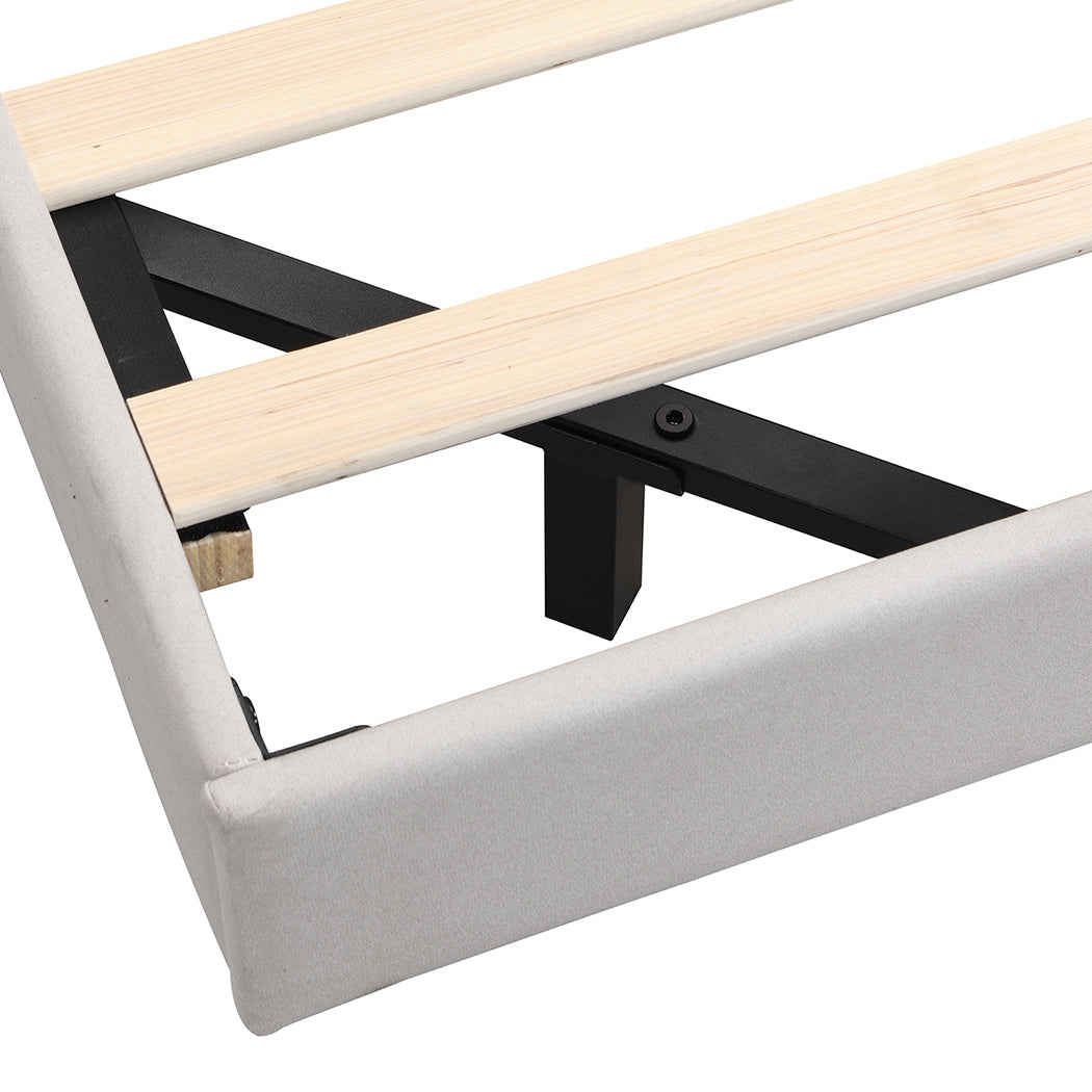 Levede Floating Bed Frame With RGB LED Light Headboard Base Platform King-2109793967049674755
