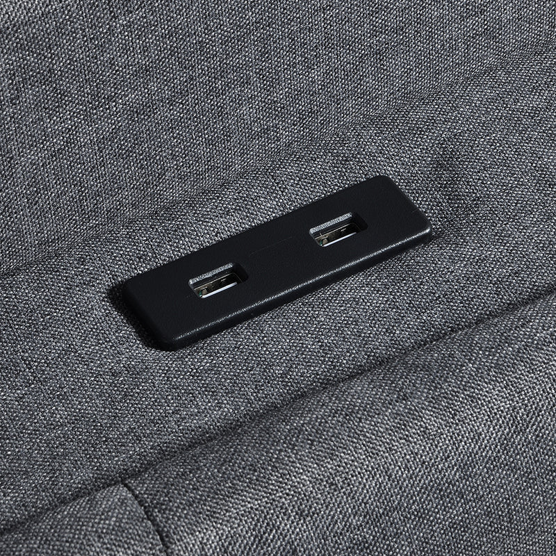 Levede King Bed Frame Gas Lift Storage LED Light USB-1973194180322791427