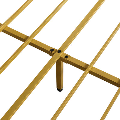 Levede Metal Bed Frame Under Bed Storage Double Beige-1954802450372366339