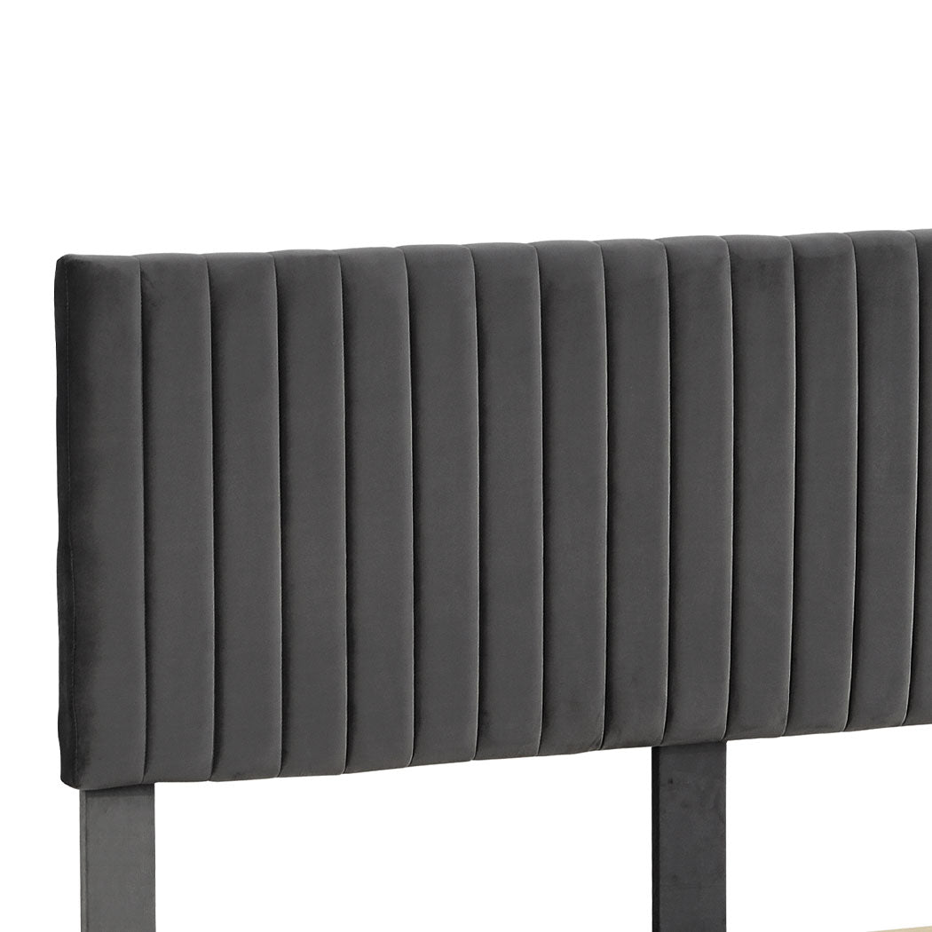 Levede Bed Frame Queen Size Mattress Grey-1954802931446452228