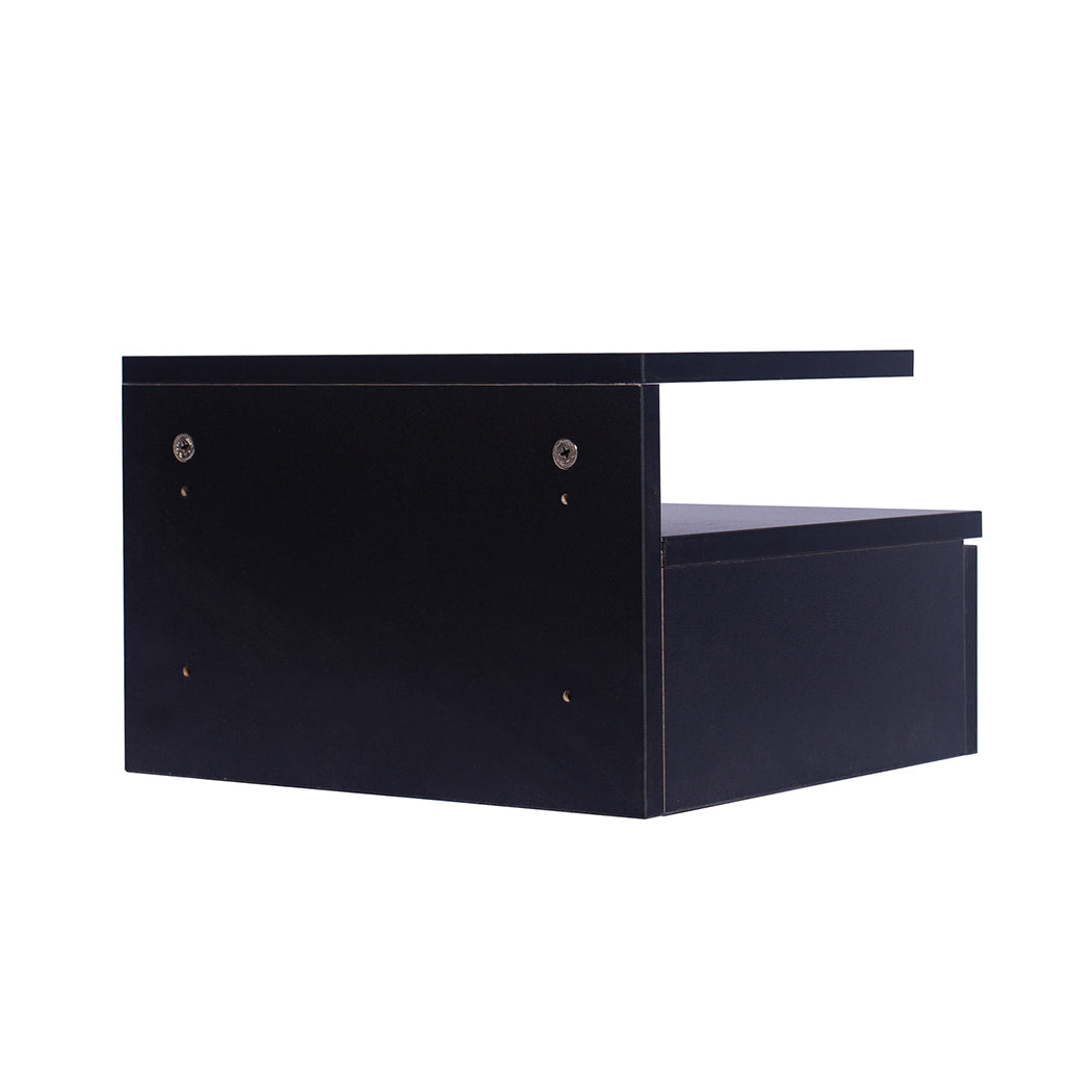 Levede 2x Bedside Tables Side Table Black-1954802716459012100