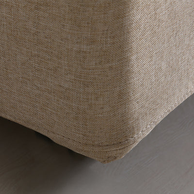 Levede Fabric Bed Frame Double Gas Lift Double Beige-1910113203107532804