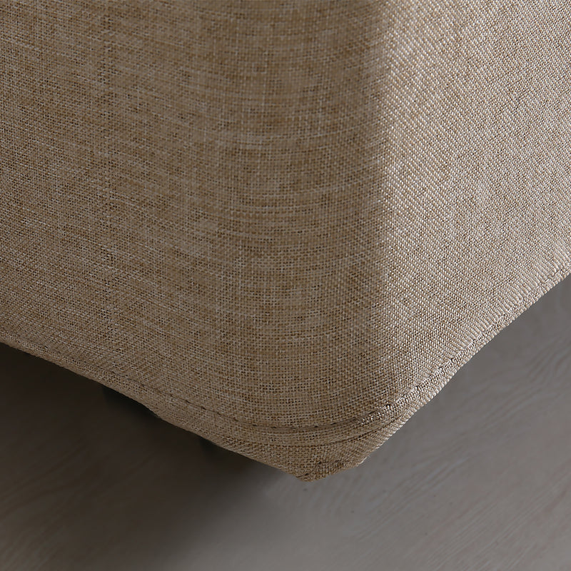 Levede Fabric Bed Frame Double Gas Lift Double Beige-1910113203107532804