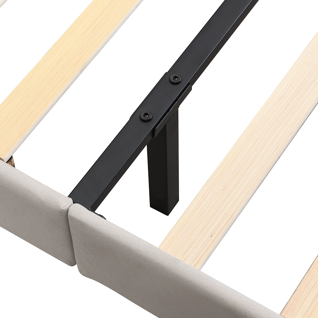 Levede Floating Bed Frame With RGB LED Light Headboard Base Platform King-2109793967049674756