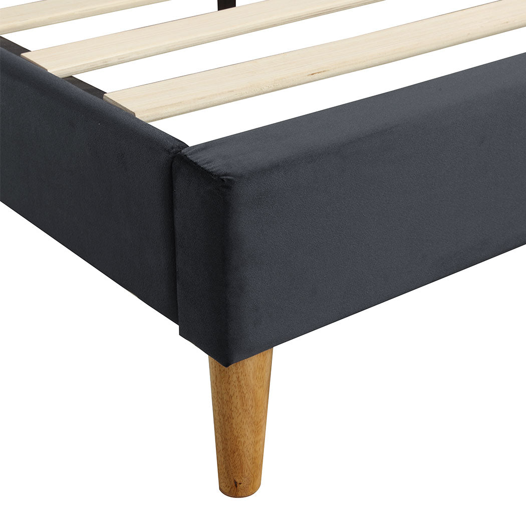 Levede Fabric Bed Frame Double Mattress Grey-1954802926509756420