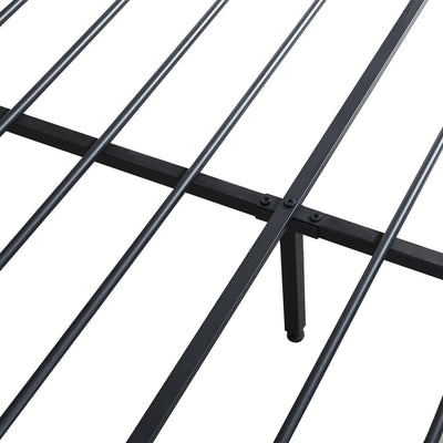 Levede Double Metal Bed Frame LED Lights 2 Drawers-1954802443862806533