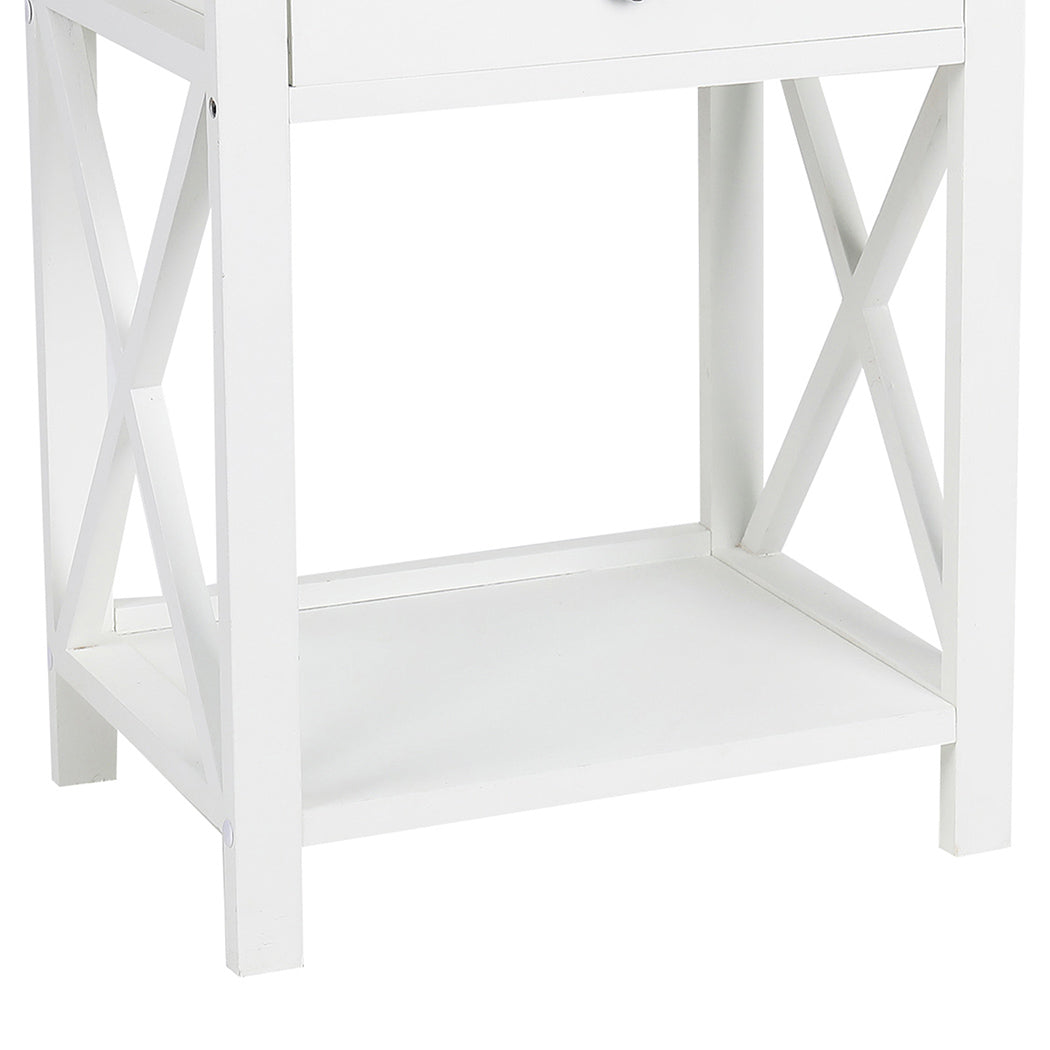 Levede 1x Bedside Tables Drawers Side-1954802691104444421