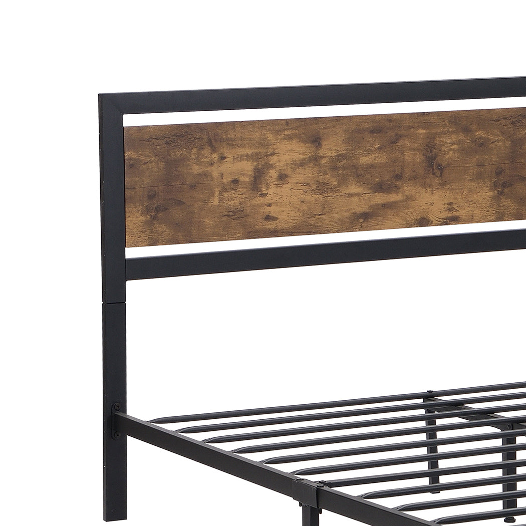Levede Queen Bed Frame Industrial Mattress-1910113214197272581