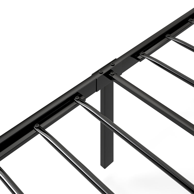 Single Package | Waverton LED Storage Bed Frame Black & Glay Bonnell Spring Mattress (Medium Firm)-9