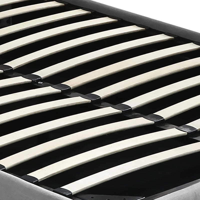 Levede Queen Bed Frame Fabric Tufted Grey-1954802923259170821