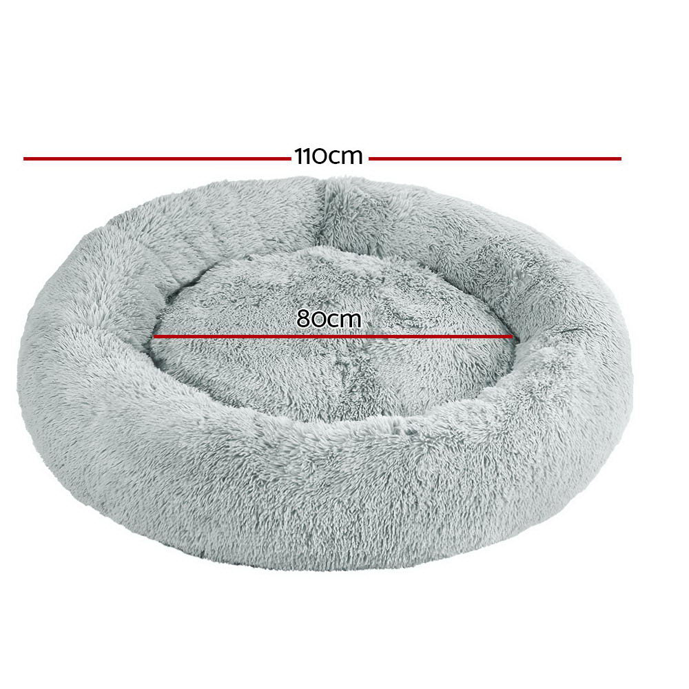 i.Pet Pet Bed Dog Bed Cat Extra Large 110cm Light Grey - Pet Care > Dog Supplies - Bedzy Australia