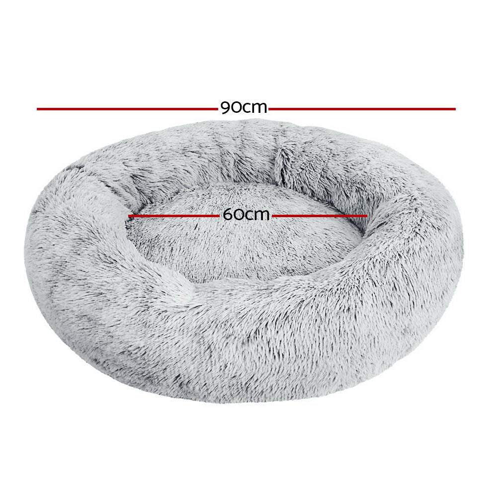 i.Pet Pet Bed Dog Bed Cat Large 90cm Charcoal - Pet Care > Dog Supplies - Bedzy Australia