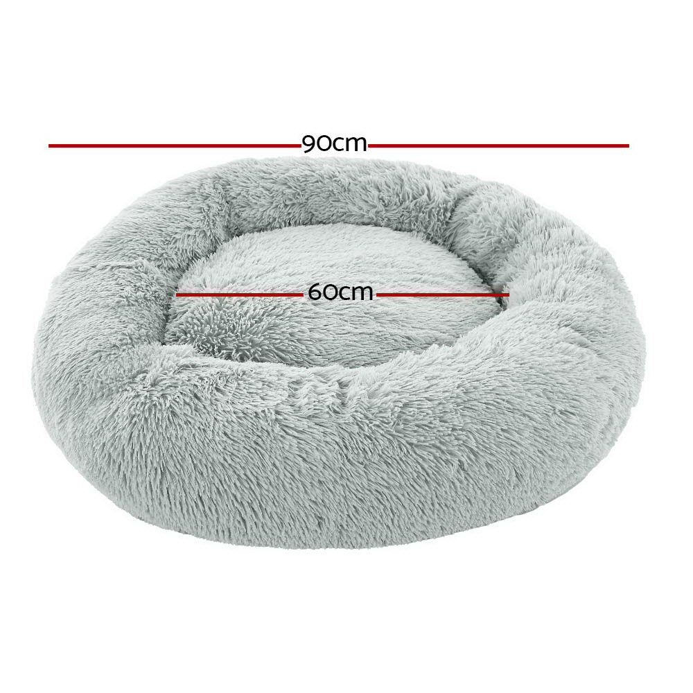 i.Pet Pet Bed Dog Bed Cat Large 90cm Light Grey - Pet Care > Dog Supplies - Bedzy Australia