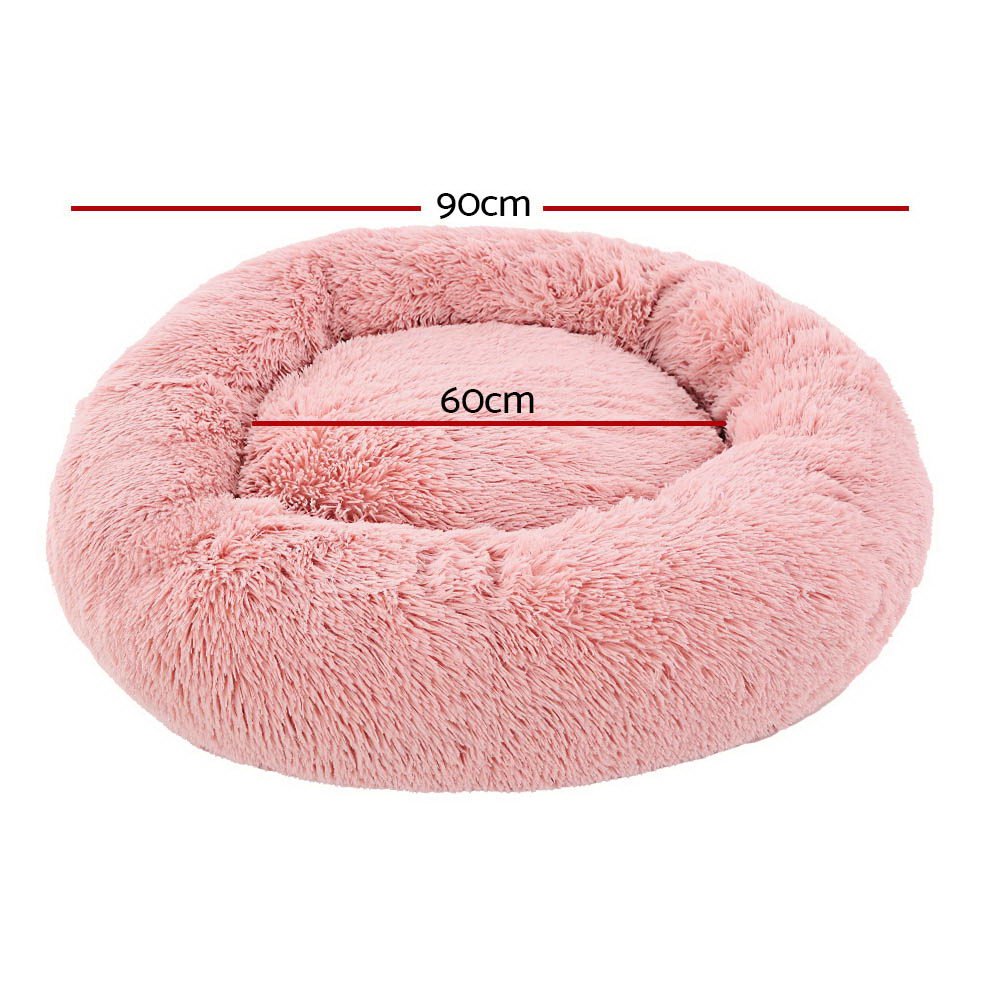 i.Pet Pet Bed Dog Bed Cat Large 90cm Pink - Pet Care > Dog Supplies - Bedzy Australia