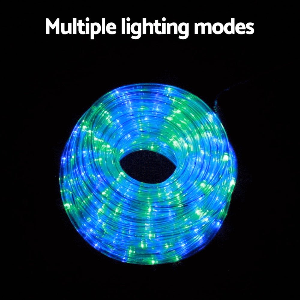 Jingle Jollys 20M Christmas Lights String Rope Light Decoration 600 LED Colorful - Occasions > Christmas > Outdoor Decorations & Lights - Bedzy Australia