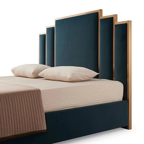 King Premium Package | Bedzy Luxe Austin Bed Frame Turquoise, Luna Series Euro Top Mattress (Medium Firm) & Bamboo Mattress Topper! - Bedzy Australia