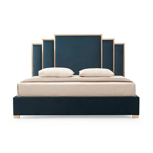 King Premium Package | Bedzy Luxe Austin King Bed Frame Turquoise, Plush Premium Euro Top Pocket Spring Mattress (Medium Firm) & Bamboo Mattress Topper! - Bedzy Australia
