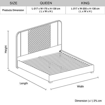 King Premium Package | Bedzy Luxe Halcyon King Bed Frame Black, Plush Premium Euro Top Pocket Spring Mattress (Medium Firm) & Bamboo Mattress Topper! - Bedzy Australia