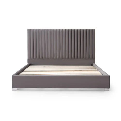 King Premium Package | Bedzy Luxe Hillsdale Bed Frame Grey, Plush Premium Euro Top Pocket Spring Mattress (Medium Firm) & Bamboo Mattress Topper! - Bedzy Australia