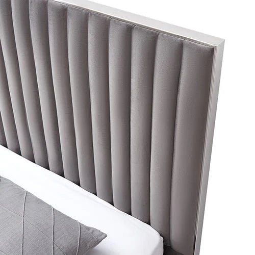 King Premium Package | Bedzy Luxe Hillsdale Bed Frame Grey, Plush Premium Euro Top Pocket Spring Mattress (Medium Firm) & Bamboo Mattress Topper! - Bedzy Australia