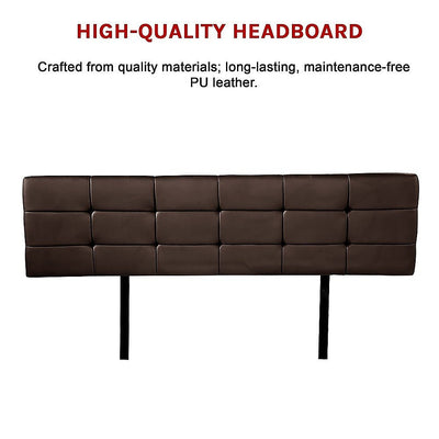 King Size | Deluxe Headboard Bedhead (Brown) - Bedzy Australia