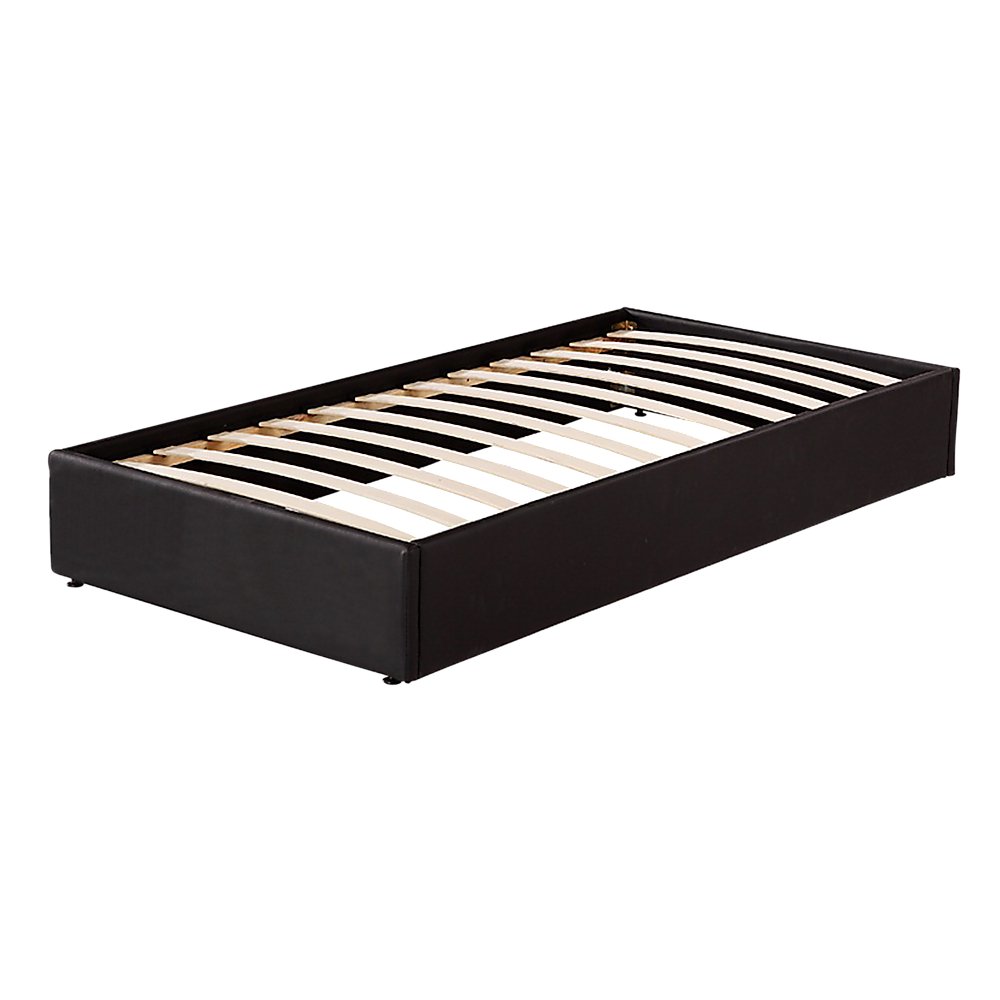 Leather Single Ensemble Frame Black - Bedzy Australia