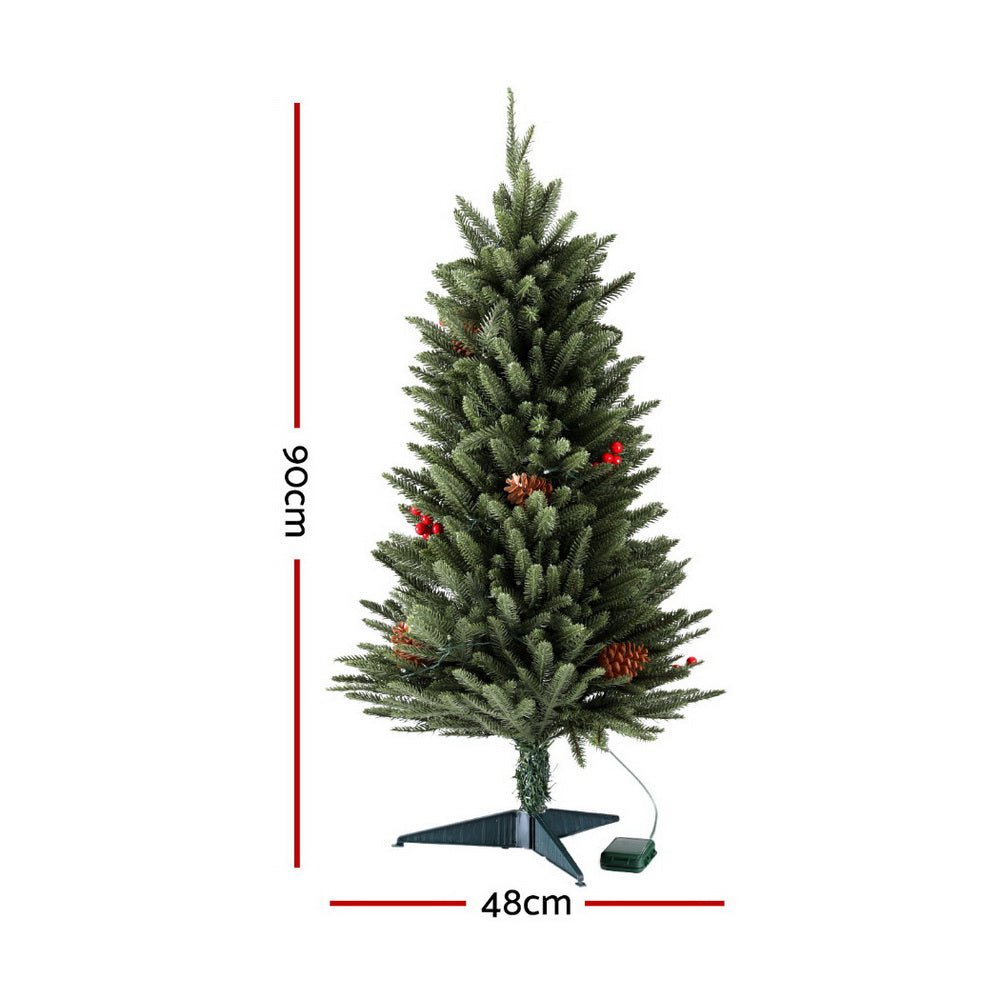 Mini Christmas Tree 90cm LED Xmas Tree Party Decorations - Occasions > Christmas > Christmas Trees - Bedzy Australia