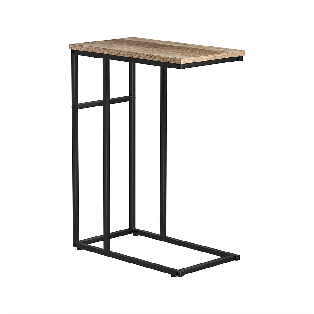 Multiuse Coffee Side Table Laptop Stand Bedside Tables Wooden Metal Frame - Bedzy Australia