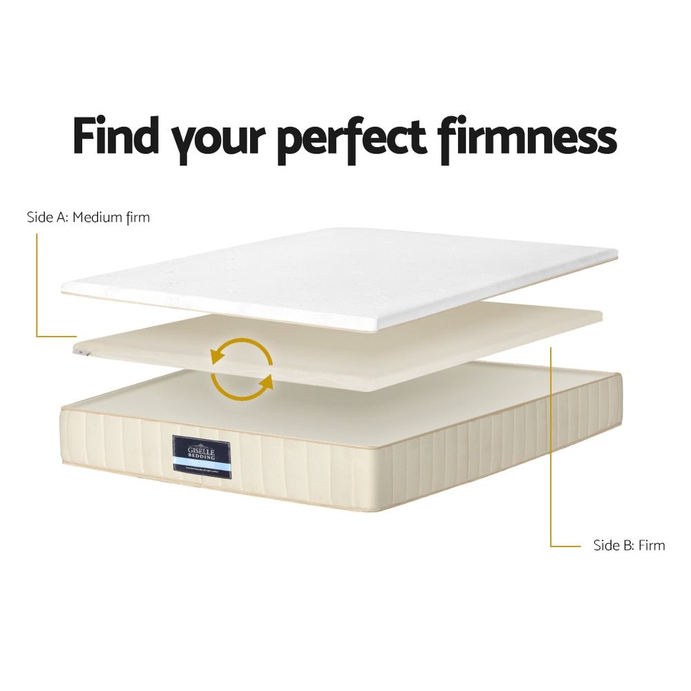 Nova Series Flippable Layer Mattress 27cm Thick - King Single - Furniture > Mattresses - Bedzy Australia