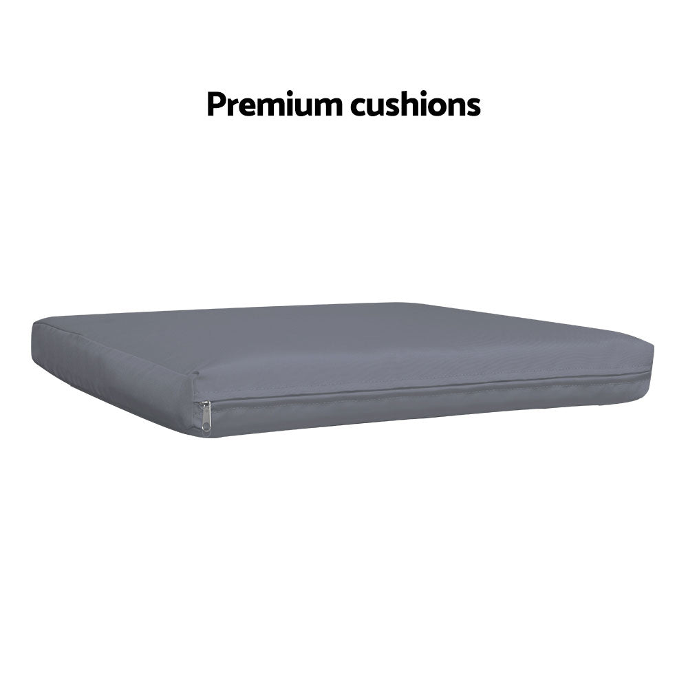 Outdoor Dining Chairs Patio Furniture Rattan Lounge Chair Cushion Felix - Furniture > Outdoor - Bedzy Australia