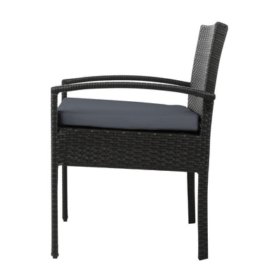 Outdoor Dining Chairs Patio Furniture Rattan Lounge Chair Cushion Felix - Furniture > Outdoor - Bedzy Australia