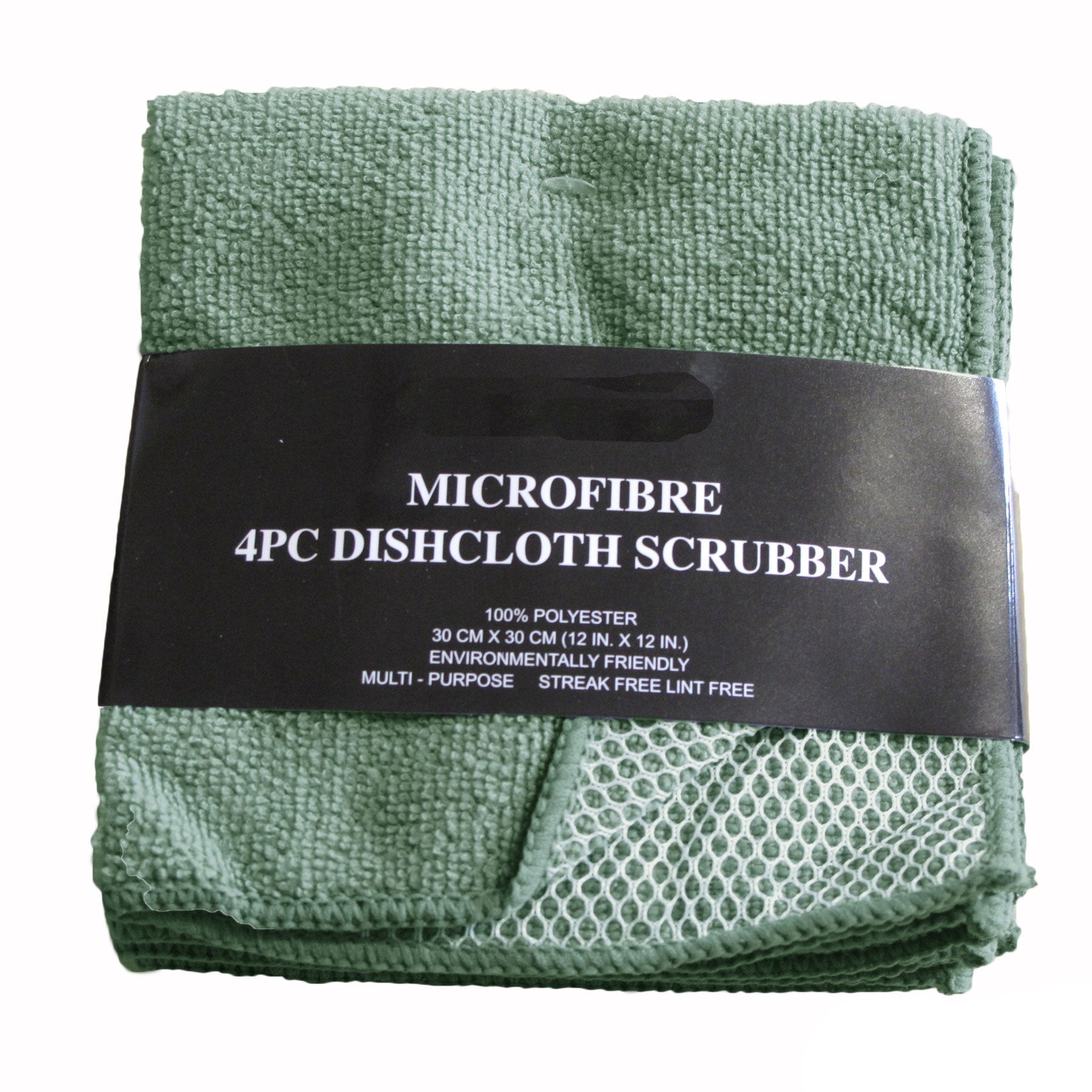 Pack of 4 - Dish Scrubber Cloth - GREEN - Home & Garden > Kitchenware - Bedzy Australia