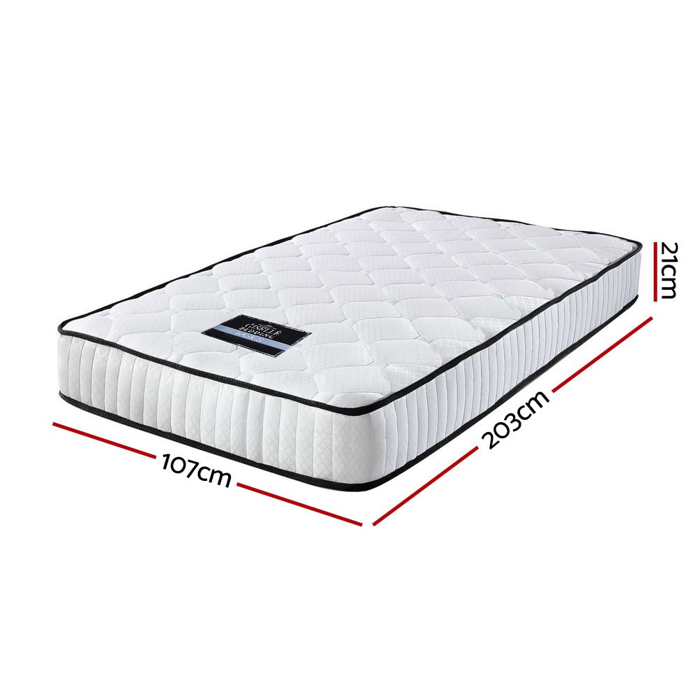 Peyton Pocket Spring Mattress 21cm Thick - King Single - Bedzy Australia