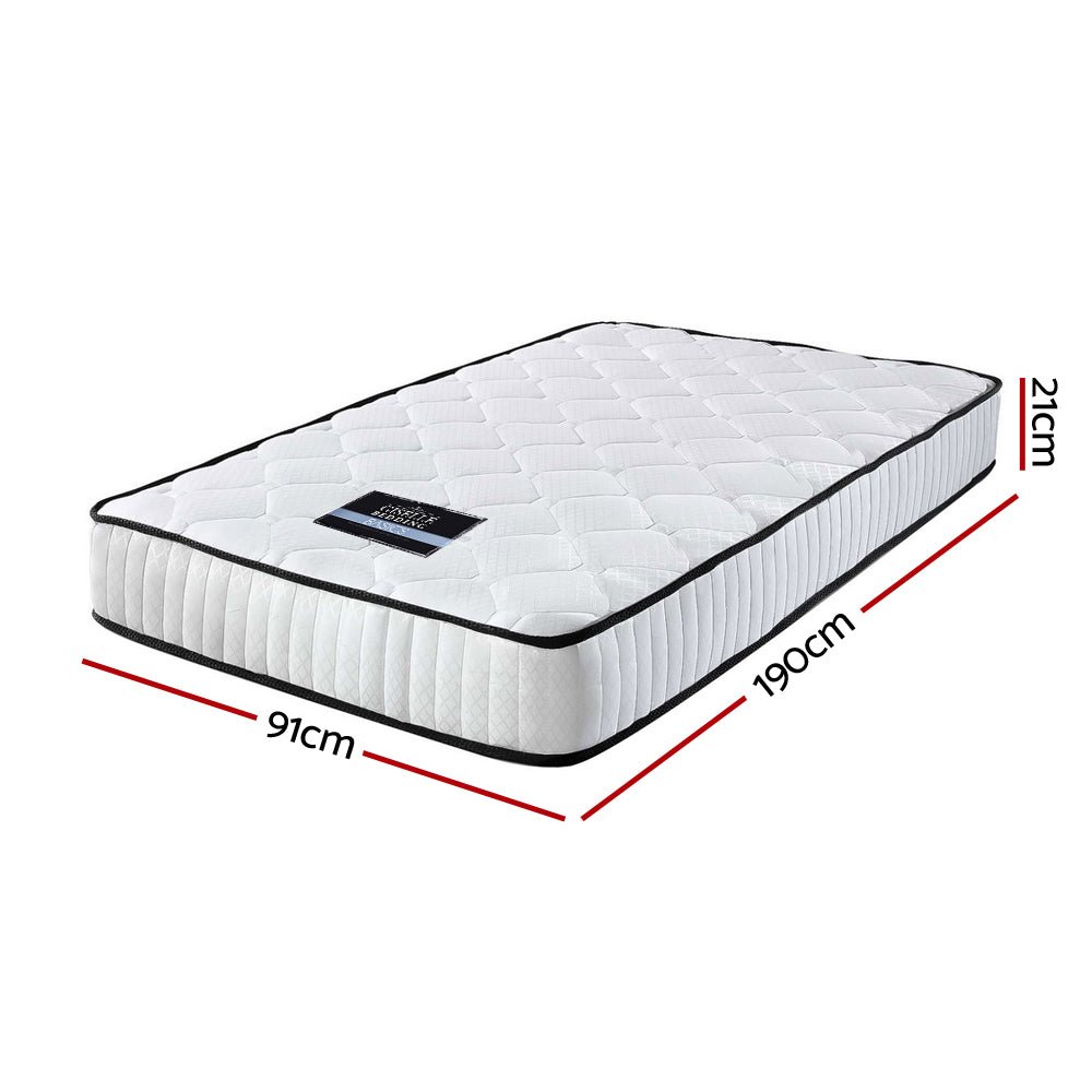 Peyton Pocket Spring Mattress 21cm Thick - Single - Bedzy Australia