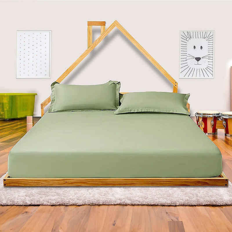 Pine Wood Floor Bed House Frame for Kids and Toddlers - Furniture > Bedroom - Bedzy Australia