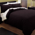 Pintuck Quilt Cover Set Chocolate King