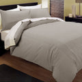 Pintuck Quilt Cover Set Linen Double